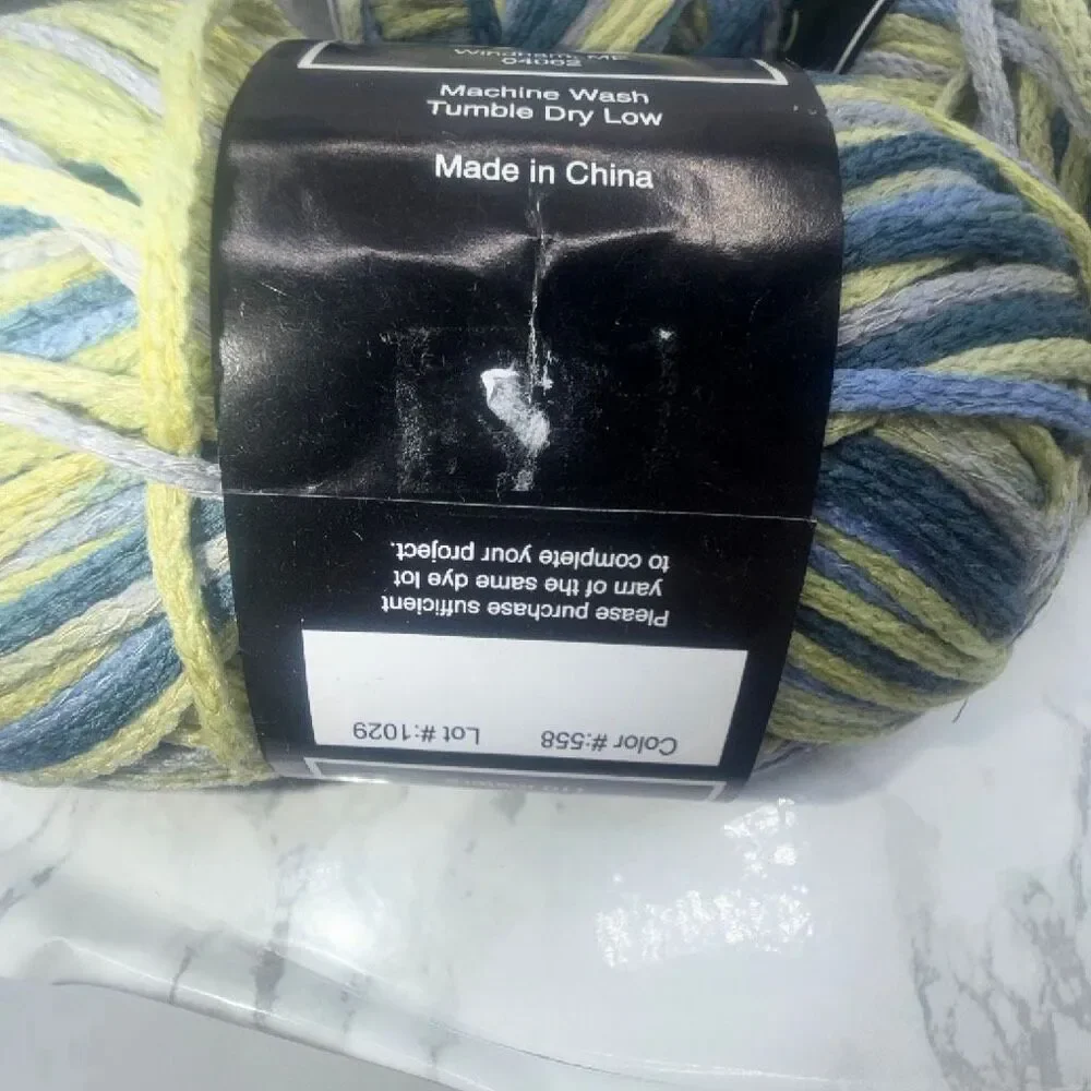 KNIT ONE CROCHET TOO Wick Bachelor Button Soy Blend Yarn-8 Skeins NEW!!